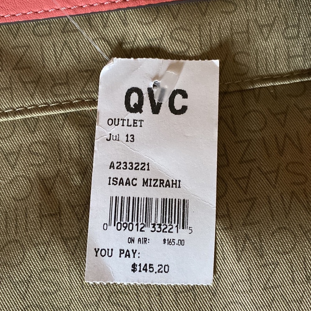 SOLD NWT Isaac Mizrah Crossbody purse. Hot color for Spring. - Picture 11 of 15